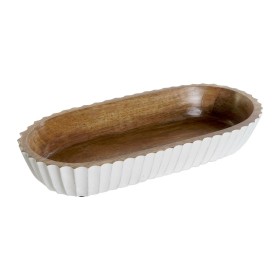 Centre de Table DKD Home Decor Blanc Brun foncé 32 x 15 x 5 cm: Plus de 300.000 produits de grandes marques en vente directe à p