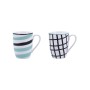 Tasse Bidasoa Zigzag Multicouleur Céramique 2 Pièces 330 ml: Plus de 300.000 produits de grandes marques en vente directe à prix