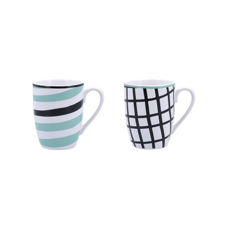Tasse Bidasoa Zigzag Multicouleur Céramique 2 Pièces 330 ml: Plus de 300.000 produits de grandes marques en vente directe à prix