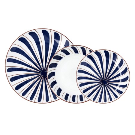 Assiettes Bidasoa Oceanika Bleu Céramique 18 Pièces: Plus de 300.000 produits de grandes marques en vente directe à prix usine s