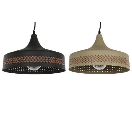 Suspension DKD Home Decor Marron Noir Crème Métal 50 W 35 x 35 x 20 cm (2 Unités): Plus de 300.000 produits de grandes marques e