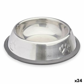 Mangeoire pour chiens Argenté Gris Caoutchouc Métal 15 x 4 x 15 cm (24 Unités): Plus de 300.000 produits de grandes marques en v