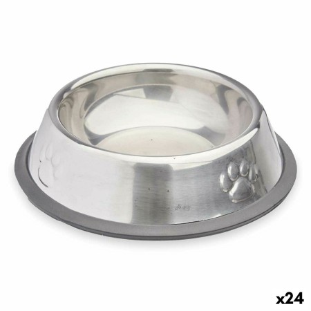 Mangeoire pour chiens Argenté Gris Caoutchouc Métal 15 x 4 x 15 cm (24 Unités): Plus de 300.000 produits de grandes marques en v