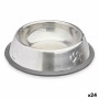 Mangeoire pour chiens Argenté Gris Caoutchouc Métal 15 x 4 x 15 cm (24 Unités): Plus de 300.000 produits de grandes marques en v