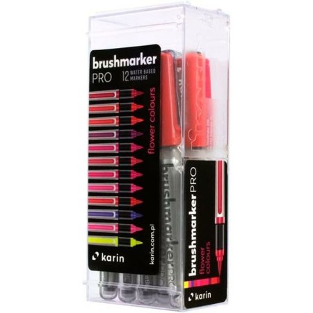 Ensemble de Marqueurs Karin Brushmarker Pro - Flowers Colours 12 Pièces: Plus de 300.000 produits de grandes marques en vente di