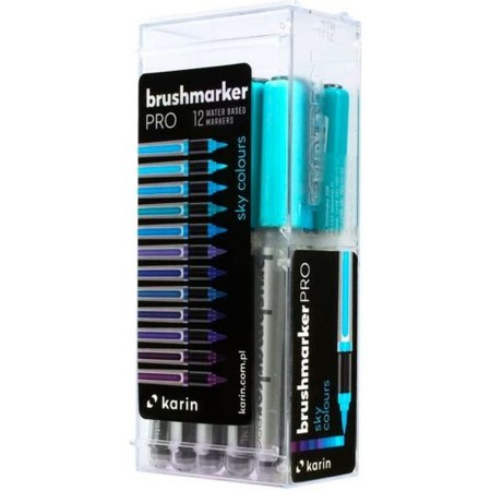 Ensemble de Marqueurs Karin Brushmarker Pro - Sky Colours 12 Pièces: Plus de 300.000 produits de grandes marques en vente direct
