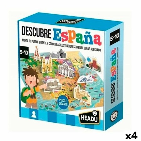Jouet Educatif HEADU Descubre España (4 Unités): Plus de 300.000 produits de grandes marques en vente directe à prix usine sur c