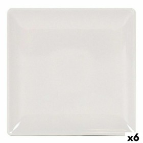 Assiette plate La Mediterránea 41678 Grès Ivoire 24 x 24 x 2 cm (6 Unités) (24 cm): Plus de 300.000 produits de grandes marques 