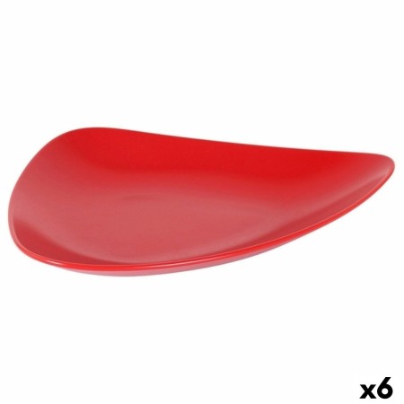 Assiette plate Inde Rouge 31 x 25 x 4 cm (6 Unités): Plus de 300.000 produits de grandes marques en vente directe à prix usine s