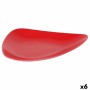 Assiette plate Inde Rouge 31 x 25 x 4 cm (6 Unités): Plus de 300.000 produits de grandes marques en vente directe à prix usine s