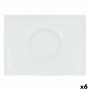 Assiette plate Inde Gourmet Porcelaine Blanc 29,5 x 22 x 3 cm (6 Unités): Plus de 300.000 produits de grandes marques en vente d