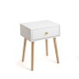 Table de Nuit Vinthera Moa Blanc Plastique 40 x 30 x 50 cm: Plus de 300.000 produits de grandes marques en vente directe à prix 