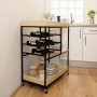 Chariot de service Vinthera Moa Range Bouteilles Noir Métal 75 x 40 x 91,5 cm: Plus de 300.000 produits de grandes marques en ve