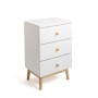 Table de Nuit Vinthera Moa Blanc Mélamine Bois de pin 40 x 30 x 65 cm: Plus de 300.000 produits de grandes marques en vente dire