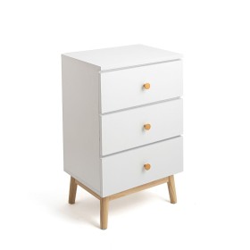 Table de Nuit Vinthera Moa Blanc Mélamine Bois de pin 40 x 30 x 65 cm: Plus de 300.000 produits de grandes marques en vente dire