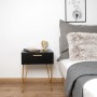 Table de Nuit Vinthera Moa Noir Plastique 40 x 30 x 50 cm: Plus de 300.000 produits de grandes marques en vente directe à prix u