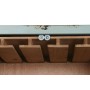 Range Bouteilles Home ESPRIT Turquoise Métal Bois MDF 76,5 x 39,5 x 157,5 cm: Plus de 300.000 produits de grandes marques en ven