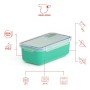 Récipient de Conservation des Aliments Valira 6090/97 Hermétique Turquoise Thermoplastique PBT Rectangulaire 750 ml: Plus de 300