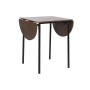 Ensemble Table + 4 Chaises DKD Home Decor Marron Noir Métal Bois MDF 121 x 55 x 78 cm: Plus de 300.000 produits de grandes marqu