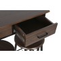 Ensemble Table + 2 Chaises DKD Home Decor Marron Noir Métal Bois MDF 80 x 50 x 84 cm: Plus de 300.000 produits de grandes marque