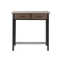 Ensemble Table + 2 Chaises DKD Home Decor Marron Noir Métal Bois MDF 80 x 50 x 84 cm: Plus de 300.000 produits de grandes marque