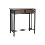 Ensemble Table + 2 Chaises DKD Home Decor Marron Noir Métal Bois MDF 80 x 50 x 84 cm: Plus de 300.000 produits de grandes marque