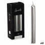 Ensemble de Bougies Acorde 123-E-AR Argenté 2 x 2 x 15 cm (12 Unités): Plus de 300.000 produits de grandes marques en vente dire