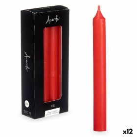 Ensemble de Bougies Acorde 126-C-AR Rouge 2 x 2 x 20 cm (12 Unités): Plus de 300.000 produits de grandes marques en vente direct