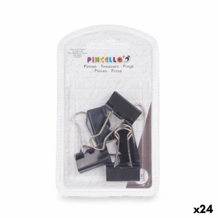 Pinces de serrage Pincello 391 Noir Métal Trombone Moyen (24 Unités): Plus de 300.000 produits de grandes marques en vente direc