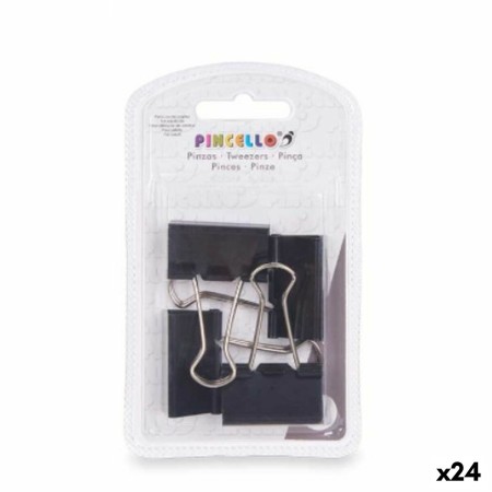 Pinces de serrage Pincello 392 Noir Métal Trombone Grand (24 Unités): Plus de 300.000 produits de grandes marques en vente direc