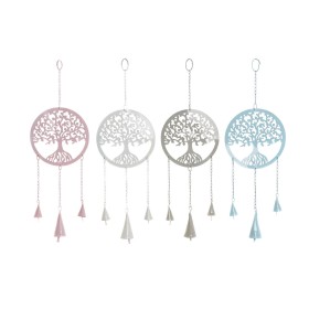 Décoration Suspendue DKD Home Decor Arbre Blanc Beige Gris Rose 15 x 3 x 44 cm (4 Unités): Plus de 300.000 produits de grandes m