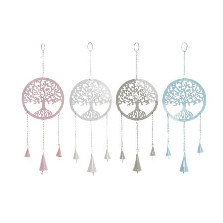 Décoration Suspendue DKD Home Decor Arbre Blanc Beige Gris Rose 15 x 3 x 44 cm (4 Unités): Plus de 300.000 produits de grandes m