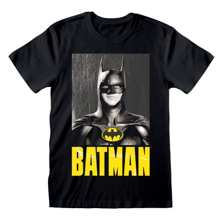 T shirt à manches courtes Batman Keaton Batman Noir Unisexe: Plus de 300.000 produits de grandes marques en vente directe à prix