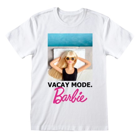 T shirt à manches courtes Barbie Vacay Mode Blanc Unisexe: Plus de 300.000 produits de grandes marques en vente directe à prix u