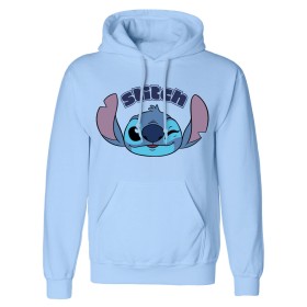 Sweat à capuche unisex Stitch Cute Face Bleu: Plus de 300.000 produits de grandes marques en vente directe à prix usine sur cade