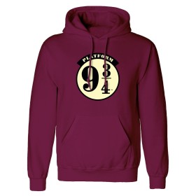 Sweat à capuche unisex Harry Potter Platform 9 and 3 Quarters Bordeaux: Plus de 300.000 produits de grandes marques en vente dir