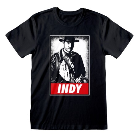 T shirt à manches courtes Indiana Jones Indy Noir Unisexe: Plus de 300.000 produits de grandes marques en vente directe à prix u