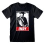 T shirt à manches courtes Indiana Jones Indy Noir Unisexe: Plus de 300.000 produits de grandes marques en vente directe à prix u