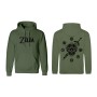 Sweat à capuche unisex The Legend of Zelda Logo and Shield Vert: Plus de 300.000 produits de grandes marques en vente directe à 