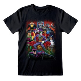 T shirt à manches courtes DC Comics Villains Noir Unisexe: Plus de 300.000 produits de grandes marques en vente directe à prix u