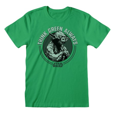 T shirt à manches courtes Star Wars Yoda Think Green Vert Unisexe: Plus de 300.000 produits de grandes marques en vente directe 