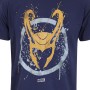 T shirt à manches courtes Marvel Splatter Logo Bleu Unisexe: Plus de 300.000 produits de grandes marques en vente directe à prix