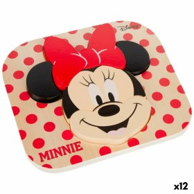 Puzzle enfant en bois Disney Minnie Mouse + 12 Mois 6 Pièces (12 Unités): Plus de 300.000 produits de grandes marques en vente d