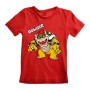 T shirt à manches courtes Enfant Super Mario Bowser Text Rouge: Plus de 300.000 produits de grandes marques en vente directe à p