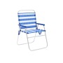Marbueno Chaise Pliante Aluminium Rayures Bleu et Blanc Plage et Piscine 52X56X80 cm 10313: Plus de 300.000 produits de grandes 