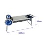 Marbueno Chariot Porte-Chaises Acier Convertible Table Camping et Plage 108X51X51 cm 10362: Plus de 300.000 produits de grandes 
