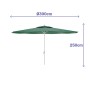 Marbueno Parasol Acier 8 Baleines D300 cm Polyester Vert Jardin, Piscine et Terrasse 10190: Plus de 300.000 produits de grandes 