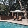 Marbueno Parasol Acier 8 Baleines D270 cm Polyester Blanc Jardin, Piscine et Terrasse 10187: Plus de 300.000 produits de grandes