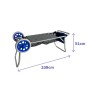 Marbueno Chariot Porte-chaises Aluminium Convertible Table Rétractable Camping et Plage 108X51X51 cm 10361: Plus de 300.000 prod