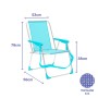 Marbueno Chaise Pliante Aluminium Aguamarine Plage et Piscine 53X56X78 cm 10307: Plus de 300.000 produits de grandes marques en 